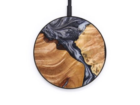 Circle Wood+Resin Wireless Charger - Stephanie (Mosaic, 640540) Cheap