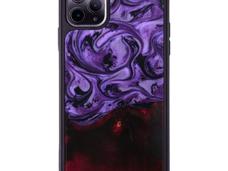 iPhone 11 Pro Max Wood+Resin Phone Case - Angela (Purple, 642304) Online Sale