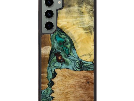 Galaxy S23 Plus Wood+Resin Phone Case - Caleb (Mosaic, 642598) Cheap