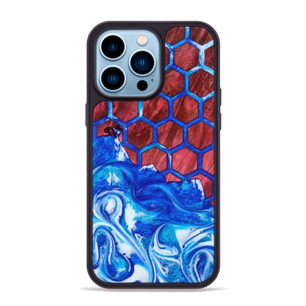 iPhone 14 Pro Max Wood+Resin Phone Case - Mackenzie (Pattern, 642023) Discount