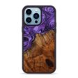 iPhone 14 Pro Max Wood+Resin Phone Case - Ben (Purple, 642308) For Cheap