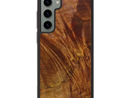 Galaxy S23 Plus Wood+Resin Phone Case - Solomon (Wood Burl, 642907) Online Hot Sale