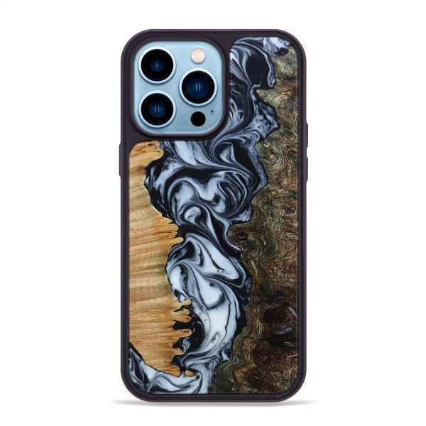 iPhone 14 Pro Max Wood+Resin Phone Case - Levi (Artist Pick, 642759) For Sale