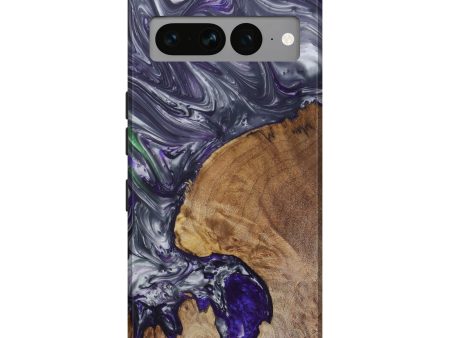 Pixel 7 Pro Wood+Resin Live Edge Phone Case - Finnegan (Purple, 641729) Online Hot Sale