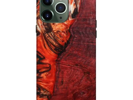 iPhone 13 Pro Max Wood+Resin Live Edge Phone Case - Brinley (Red, 641148) Online now