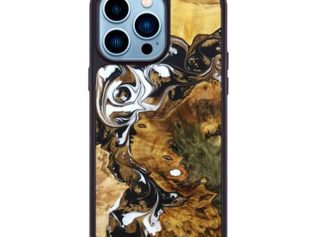 iPhone 14 Pro Max Wood+Resin Phone Case - Brett (Mosaic, 640795) Online now