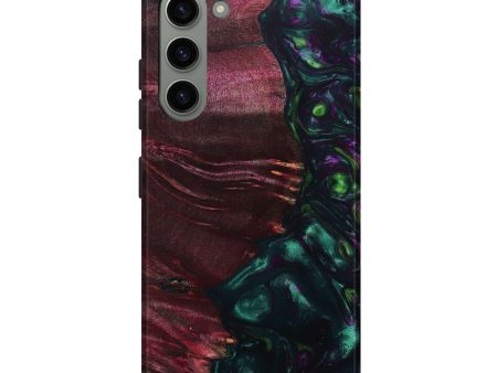 Galaxy S23 Plus Wood+Resin Live Edge Phone Case - Nancy (Green, 641122) Online