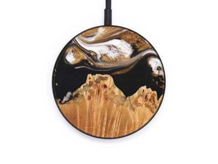 Circle Wood+Resin Wireless Charger - Joseph (Black & White, 642649) Hot on Sale