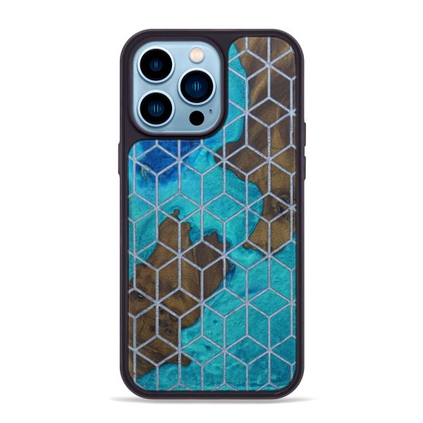 iPhone 14 Pro Max Wood+Resin Phone Case - Chandler (Pattern, 641688) Online Sale