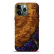 iPhone 13 Pro Max Wood+Resin Live Edge Phone Case - Beverly (Red, 641796) Hot on Sale