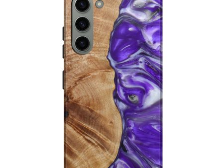 Galaxy S23 Plus Wood+Resin Live Edge Phone Case - Violet (Purple, 641728) For Discount