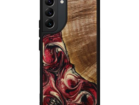 Galaxy S22 Plus Wood+Resin Phone Case - Edmund (Red, 642560) For Cheap