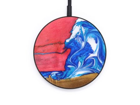 Circle Wood+Resin Wireless Charger - Brooke (Artist Pick, 642535) Cheap