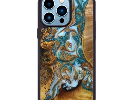 iPhone 14 Pro Max Wood+Resin Phone Case - Joseph (Mosaic, 640811) Sale