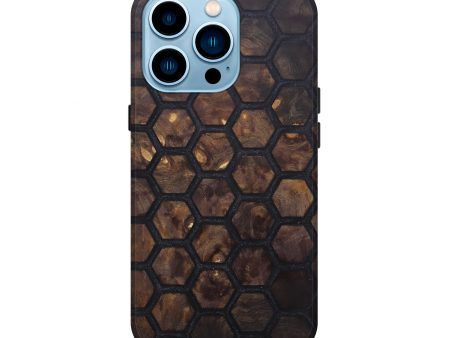 iPhone 14 Pro Wood+Resin Live Edge Phone Case - Aspen (Artist Pick, 641771) For Discount