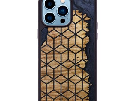 iPhone 14 Pro Max Wood+Resin Phone Case - Corey (Pattern, 642748) Online Sale