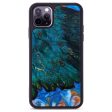 iPhone 11 Pro Max Wood+Resin Phone Case - Adrian (Teal & Gold, 642984) Sale