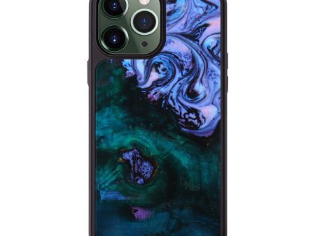 iPhone 13 Pro Max Wood+Resin Phone Case - Fernanda (Purple, 642299) For Cheap