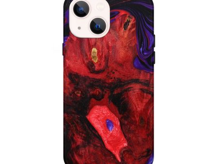 iPhone 13 Wood+Resin Live Edge Phone Case - Anastasia (Purple, 643063) Supply