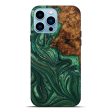 iPhone 14 Pro Max Wood+Resin Live Edge Phone Case - Ada (Green, 643190) Discount