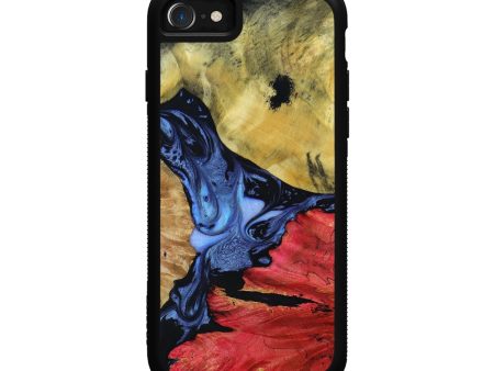 iPhone SE Wood+Resin Phone Case - Gladys (Mosaic, 642037) Online Sale