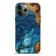 iPhone 13 Pro Max Wood+Resin Live Edge Phone Case - Averie (Blue, 643189) For Sale