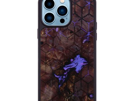 iPhone 14 Pro Max Wood+Resin Phone Case - Bennett (Pattern, 642594) Cheap