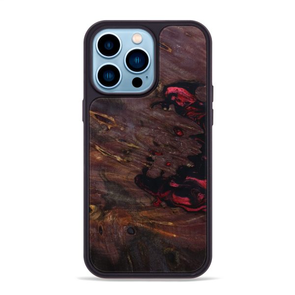 iPhone 14 Pro Max Wood+Resin Phone Case - Felix (Maple Burl, 641435) Sale