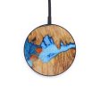 Circle Wood+Resin Wireless Charger - Allyson (Teal & Gold, 642997) Fashion