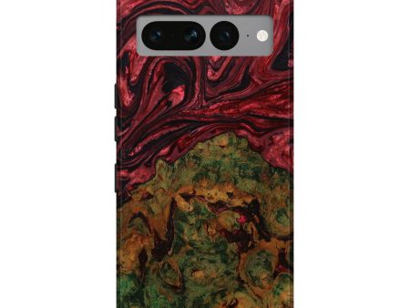 Pixel 7 Pro Wood+Resin Live Edge Phone Case - Eloise (Red, 643163) Online Hot Sale