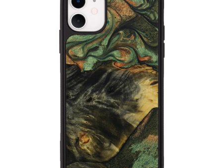 iPhone 11 Wood+Resin Phone Case - Prince (Green, 642723) Online Sale