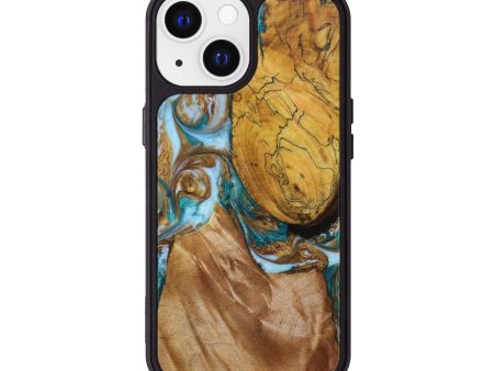 iPhone 13 Wood+Resin Phone Case - Keri (Mosaic, 640803) Hot on Sale