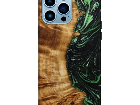 iPhone 14 Pro Max Wood+Resin Live Edge Phone Case - Pearl (Artist Pick, 643185) Online