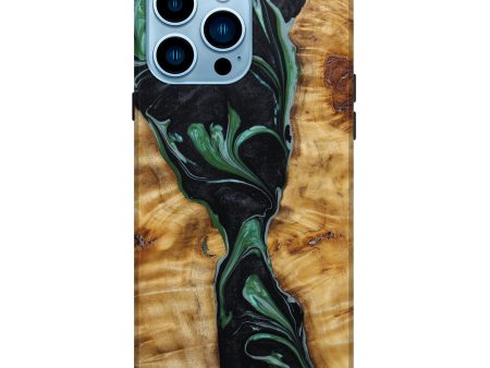 iPhone 14 Pro Max Wood+Resin Live Edge Phone Case - Armando (Artist Pick, 642693) Supply