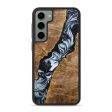 Galaxy S23 Plus Wood+Resin Phone Case - Penny (Black & White, 642706) Sale