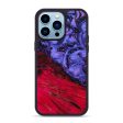 iPhone 14 Pro Max Wood+Resin Phone Case - Frank (Purple, 642523) Discount