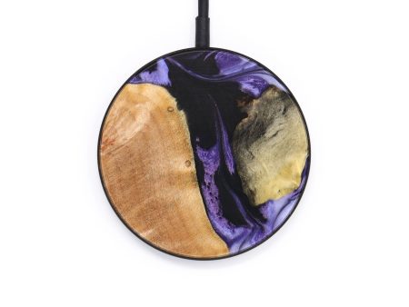 Circle Wood+Resin Wireless Charger - Archie (Mosaic, 640532) For Sale