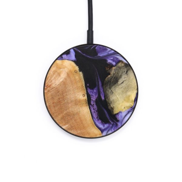 Circle Wood+Resin Wireless Charger - Archie (Mosaic, 640532) For Sale