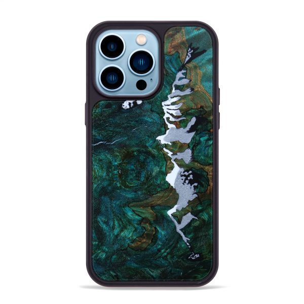 iPhone 14 Pro Max Wood+Resin Phone Case - Jeri (Pattern, 642029) Fashion