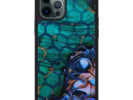 iPhone 12 Pro Max Wood+Resin Phone Case - Annalise (Pattern, 642059) Sale