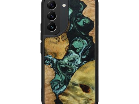 Galaxy S22 Wood+Resin Phone Case - Casey (Mosaic, 642596) For Sale