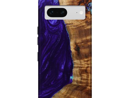 Pixel 7 Wood+Resin Live Edge Phone Case - Chelsey (Purple, 642825) Online Hot Sale