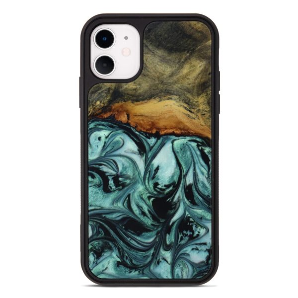 iPhone 11 Wood+Resin Phone Case - Dwight (Artist Pick, 642734) Hot on Sale