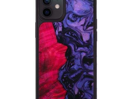 iPhone 12 Wood+Resin Phone Case - Christoph (Purple, 642520) on Sale