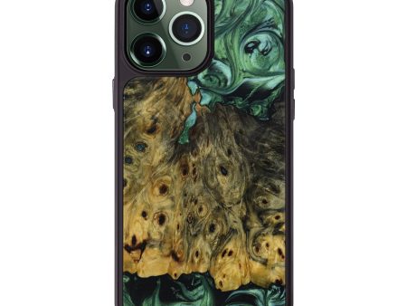 iPhone 13 Pro Max Wood+Resin Phone Case - Millie (Green, 642587) Discount