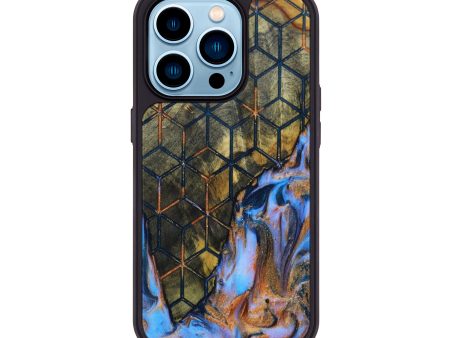 iPhone 14 Pro Wood+Resin Phone Case - Lloyd (Pattern, 642052) on Sale