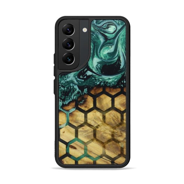 Galaxy S22 Wood+Resin Phone Case - Brooks (Pattern, 641691) For Sale