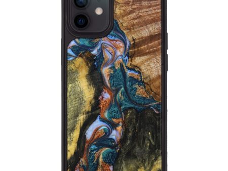 iPhone 12 Wood+Resin Phone Case - Erin (Mosaic, 640809) Fashion