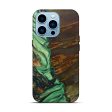 iPhone 14 Pro Wood+Resin Live Edge Phone Case - Josie (Green, 641749) on Sale