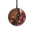 Circle Wood+Resin Wireless Charger - Cora (Red, 642782) For Sale